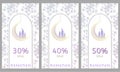 Ramadan sale, templates for instagram stories, discounts, vector, flower background, paper cut